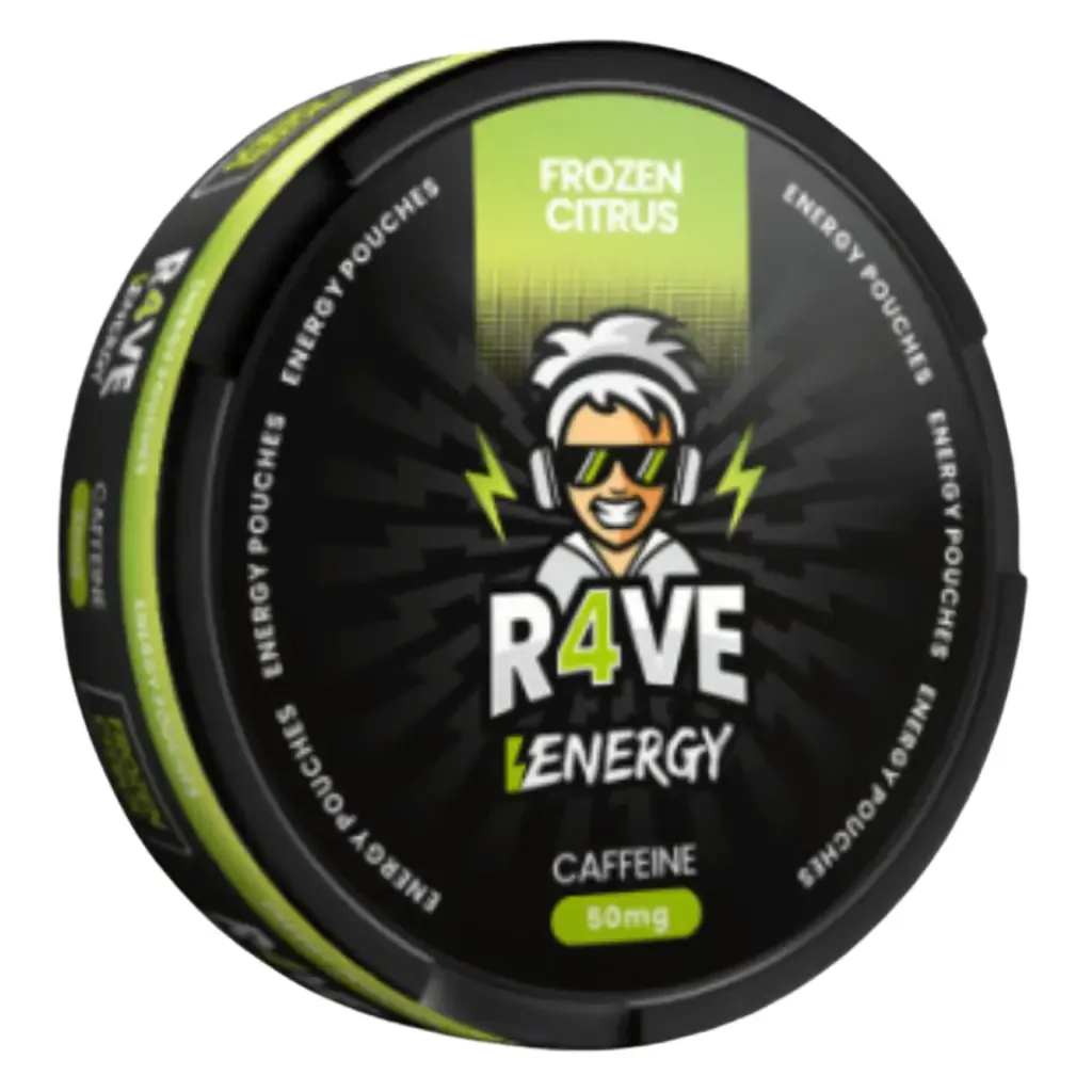 Snus R4VE Energy 50mg Caffeine Frozen Citrus