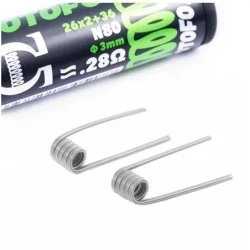 Wotofo N80 Dual Core Fused Clapton 26*2+36G 0,28 ohm
